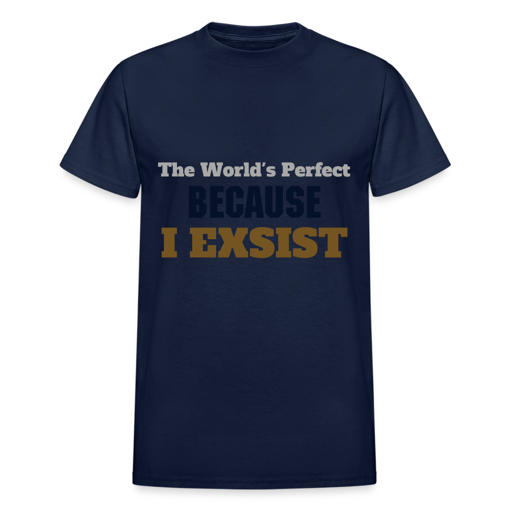 The World's Perfect BECAUSE I EXSIST - navy