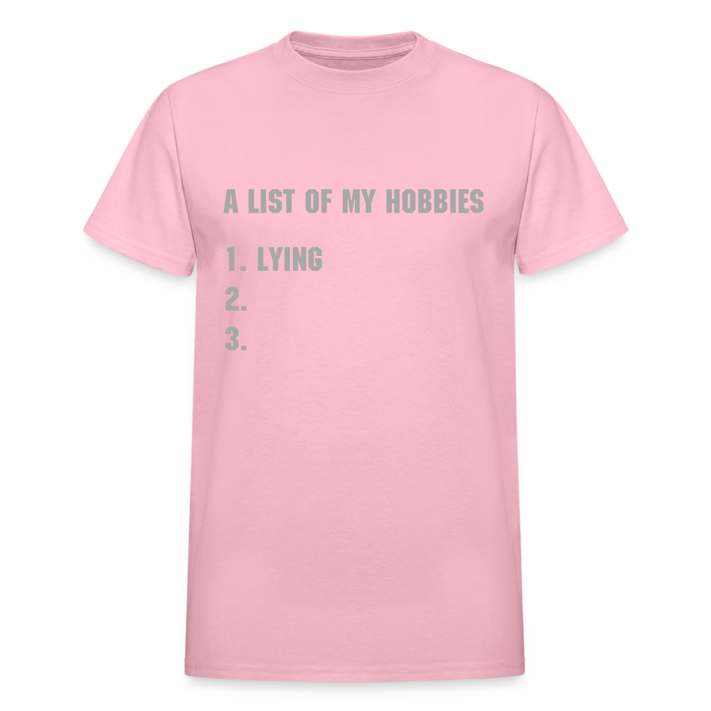 A LIST OF MY HOBBIES - light pink