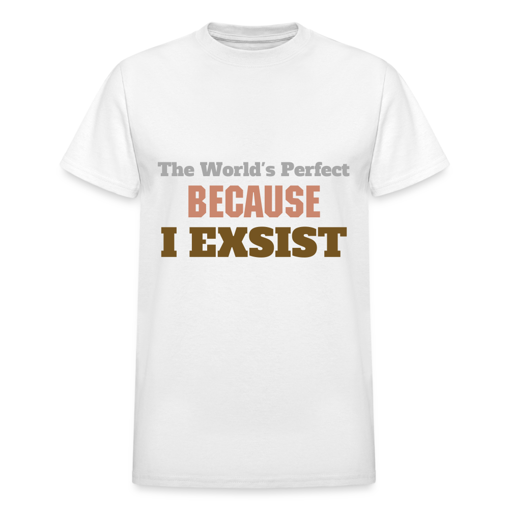 The World's Perfect BECAUSE I EXSIST (PINK VERSION) - white