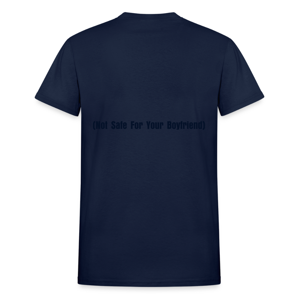 NSF nice sweet friendly (not safe for your boyfriend) (on the back) - navy
