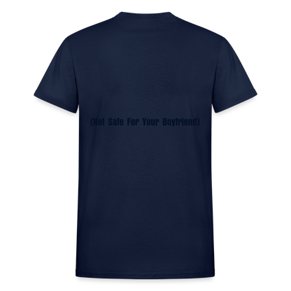 NSF nice sweet friendly (not safe for your boyfriend) (on the back) - navy