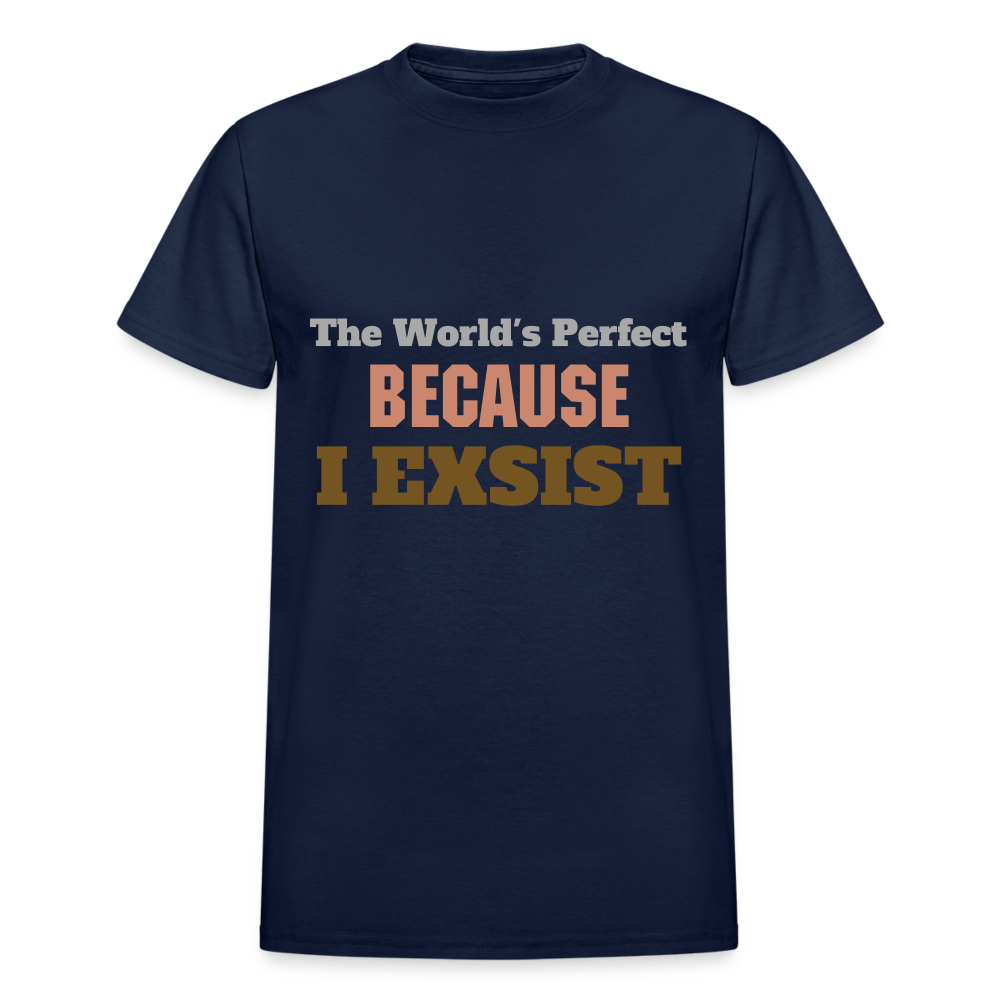 The World's Perfect BECAUSE I EXSIST (PINK VERSION) - navy