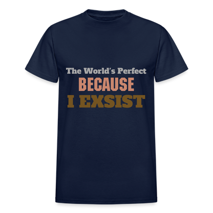 The World's Perfect BECAUSE I EXSIST (PINK VERSION) - navy