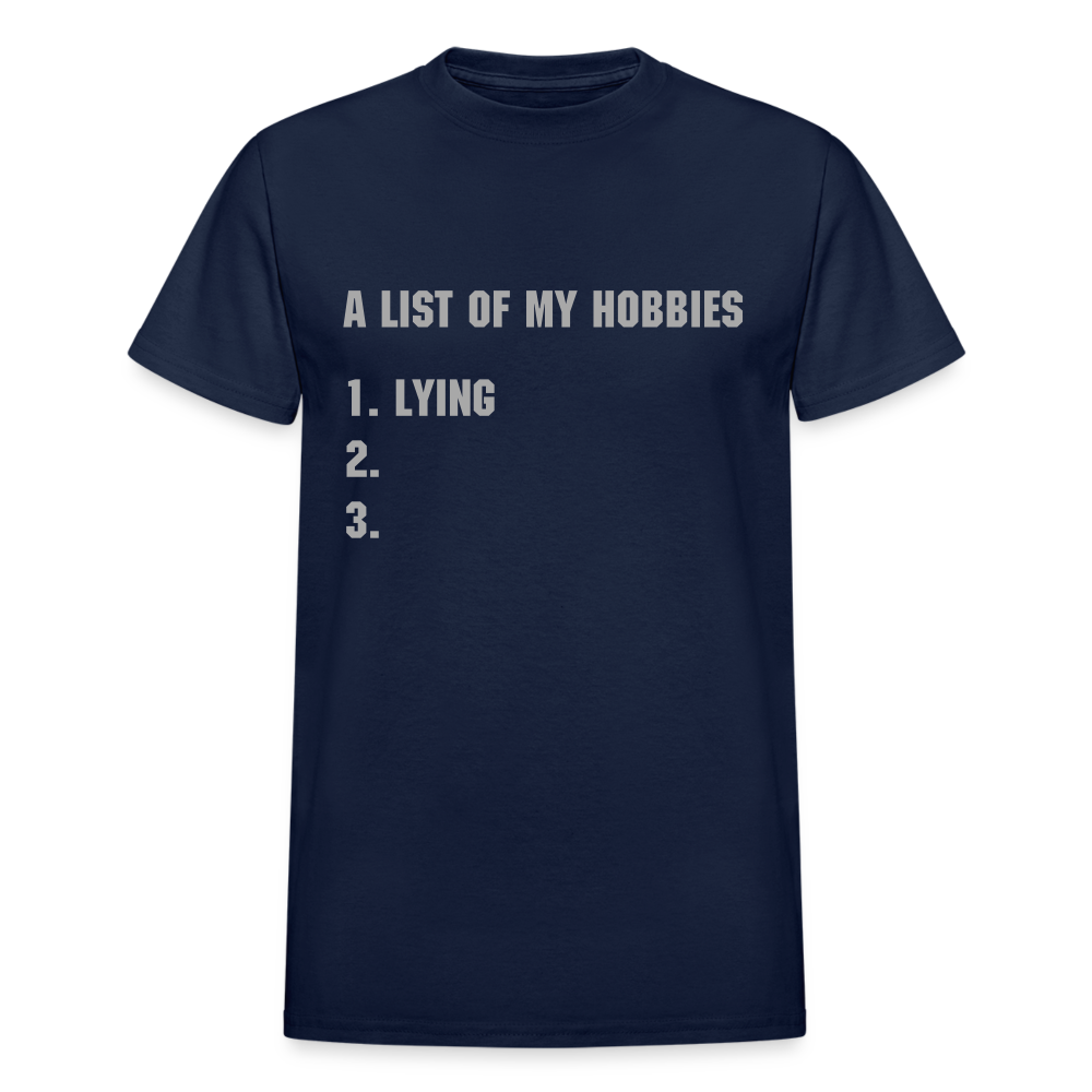 A LIST OF MY HOBBIES - navy