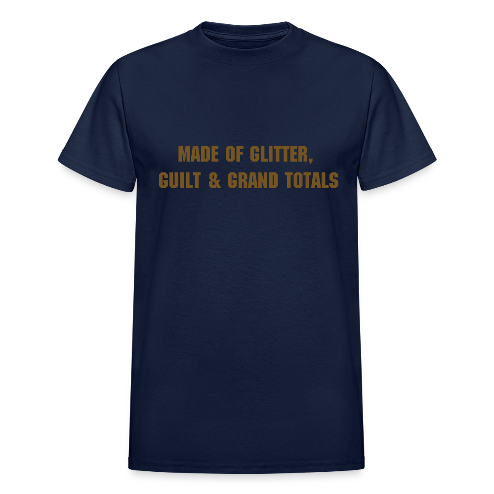 Made of Glitter, Guilt & Grand Totals - navy
