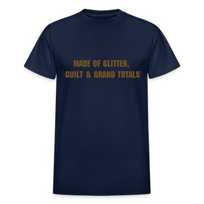 Made of Glitter, Guilt & Grand Totals - navy