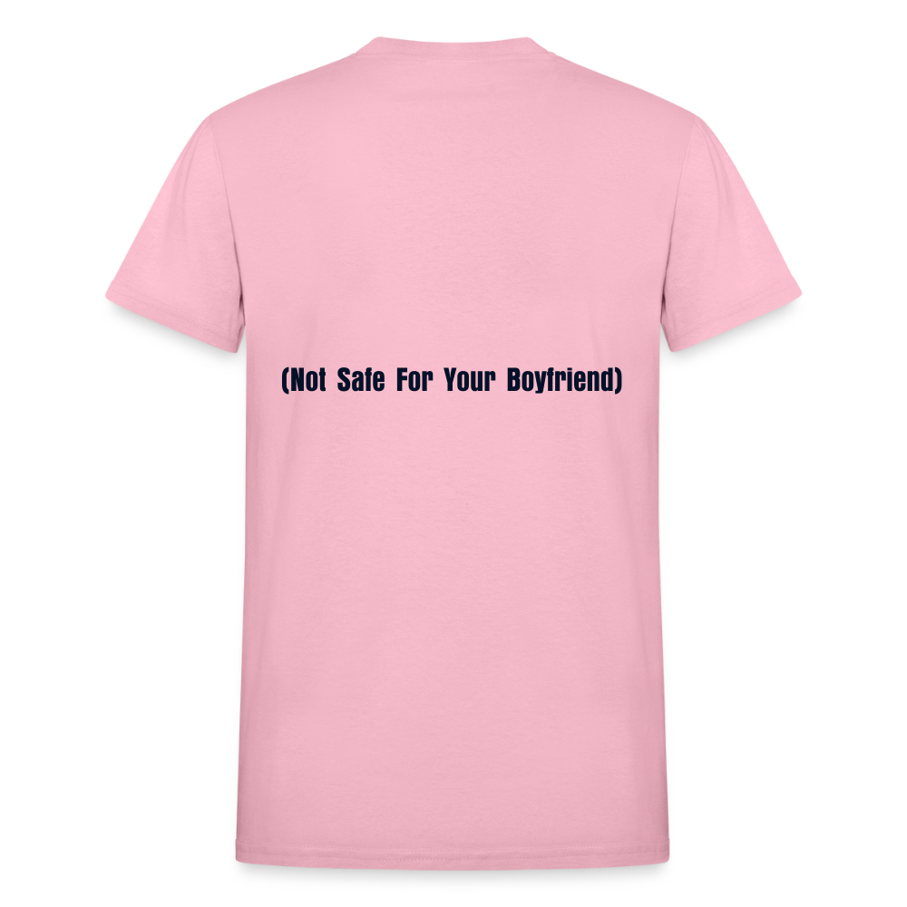 NSF nice sweet friendly (not safe for your boyfriend) (on the back) - light pink