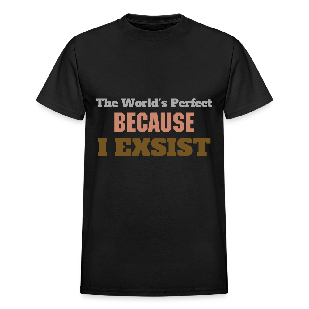 The World's Perfect BECAUSE I EXSIST (PINK VERSION) - black