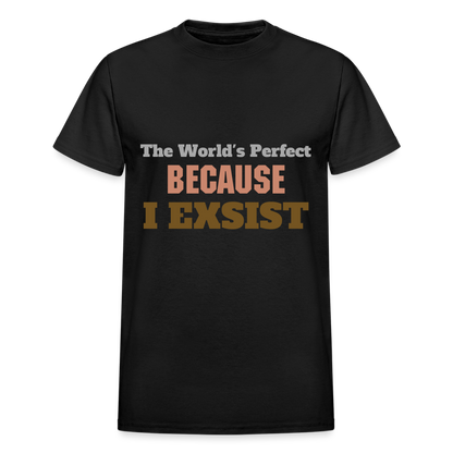 The World's Perfect BECAUSE I EXSIST (PINK VERSION) - black
